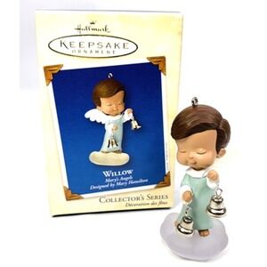 Hallmark Mary's Angels WILLOW Keepsake Ornament Series #15 Blue‎ Bells 2002